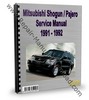 Thumbnail Mitsubishi Montero Pajero 1991 1992 Service Repair Manual