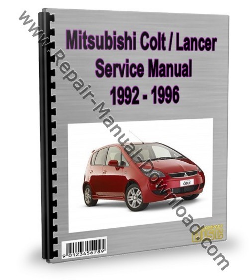 Product picture Mitsubishi Colt Lancer 1992 - 1996 Service Repair Manual