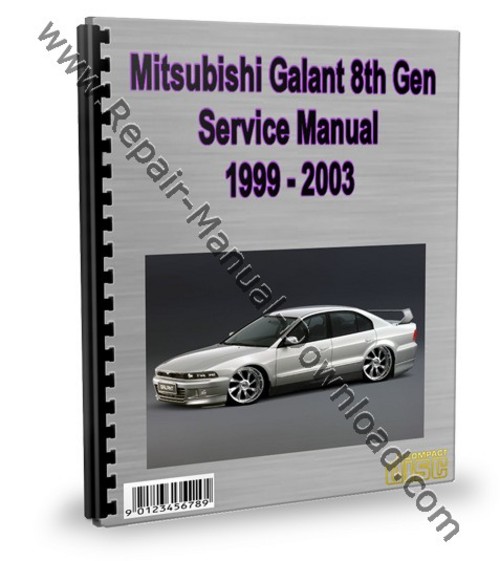 Product picture Mitsubishi Galant 8th Gen 1999 - 2003 Service Repair Manual